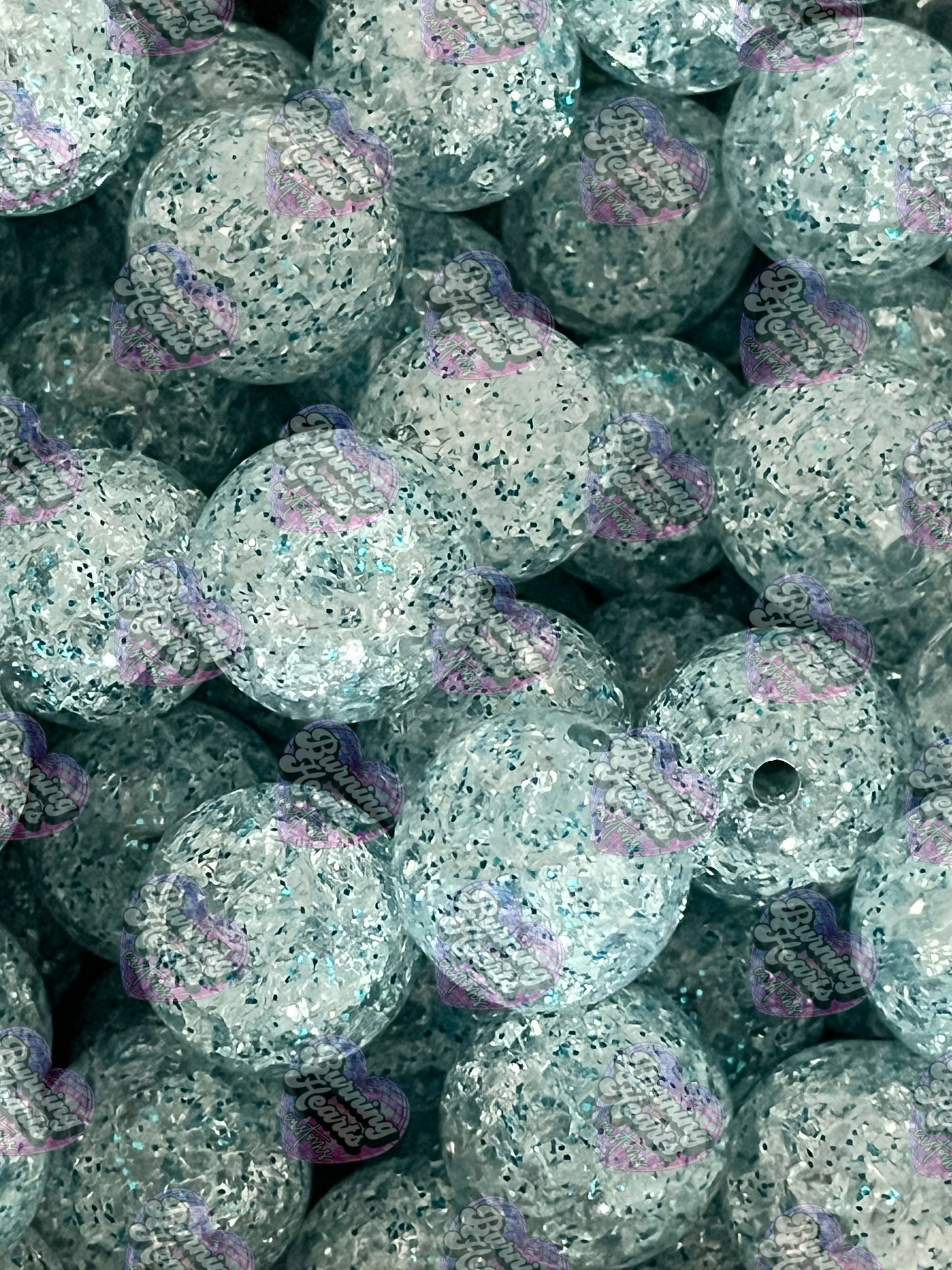 10 Pack 20mm Beads - Crackle