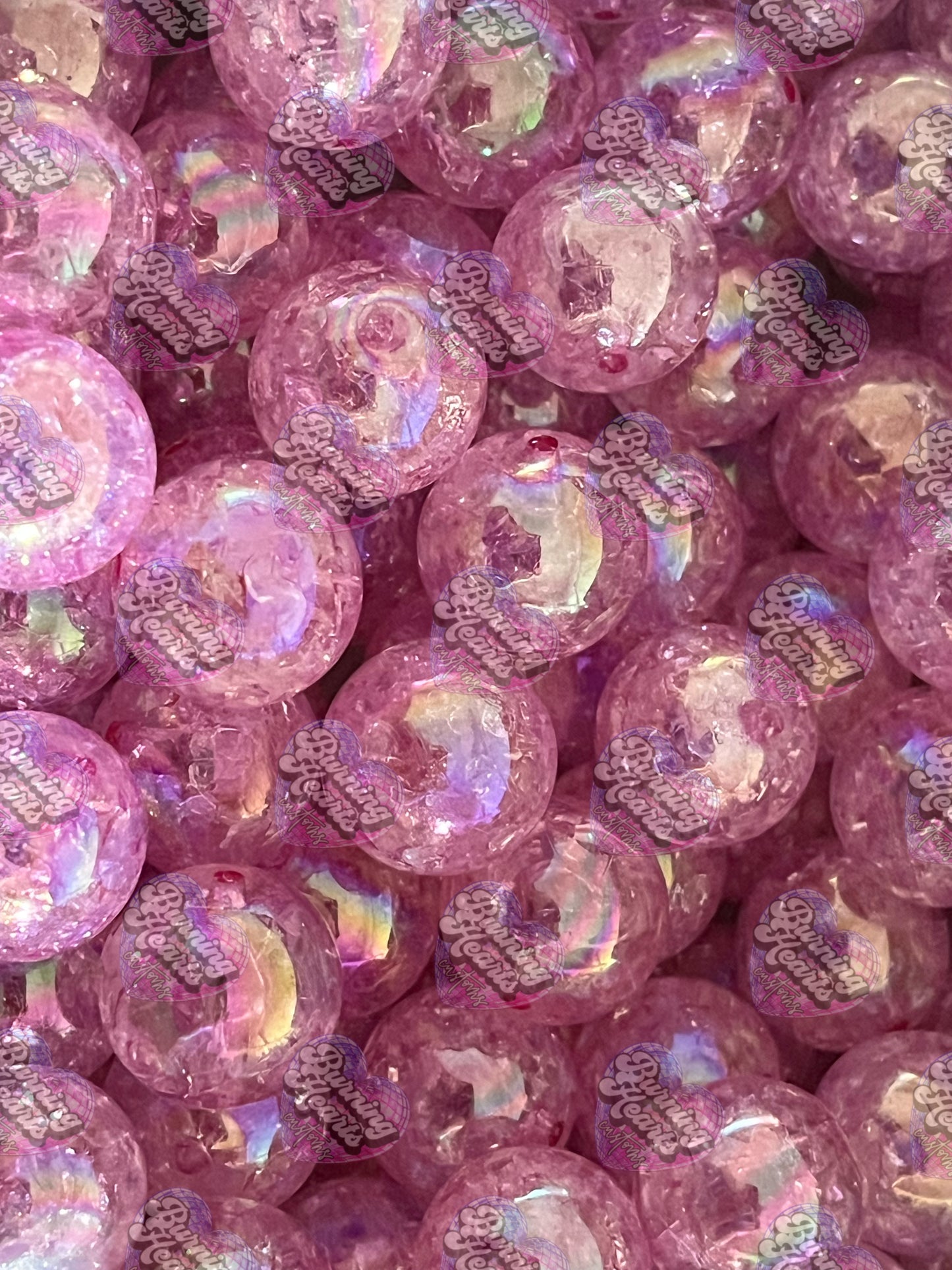 10 Pack 20mm Beads - Crackle