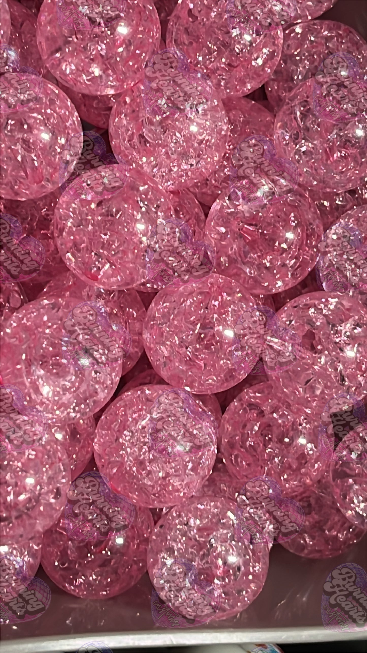 10 Pack 20mm Beads - Crackle
