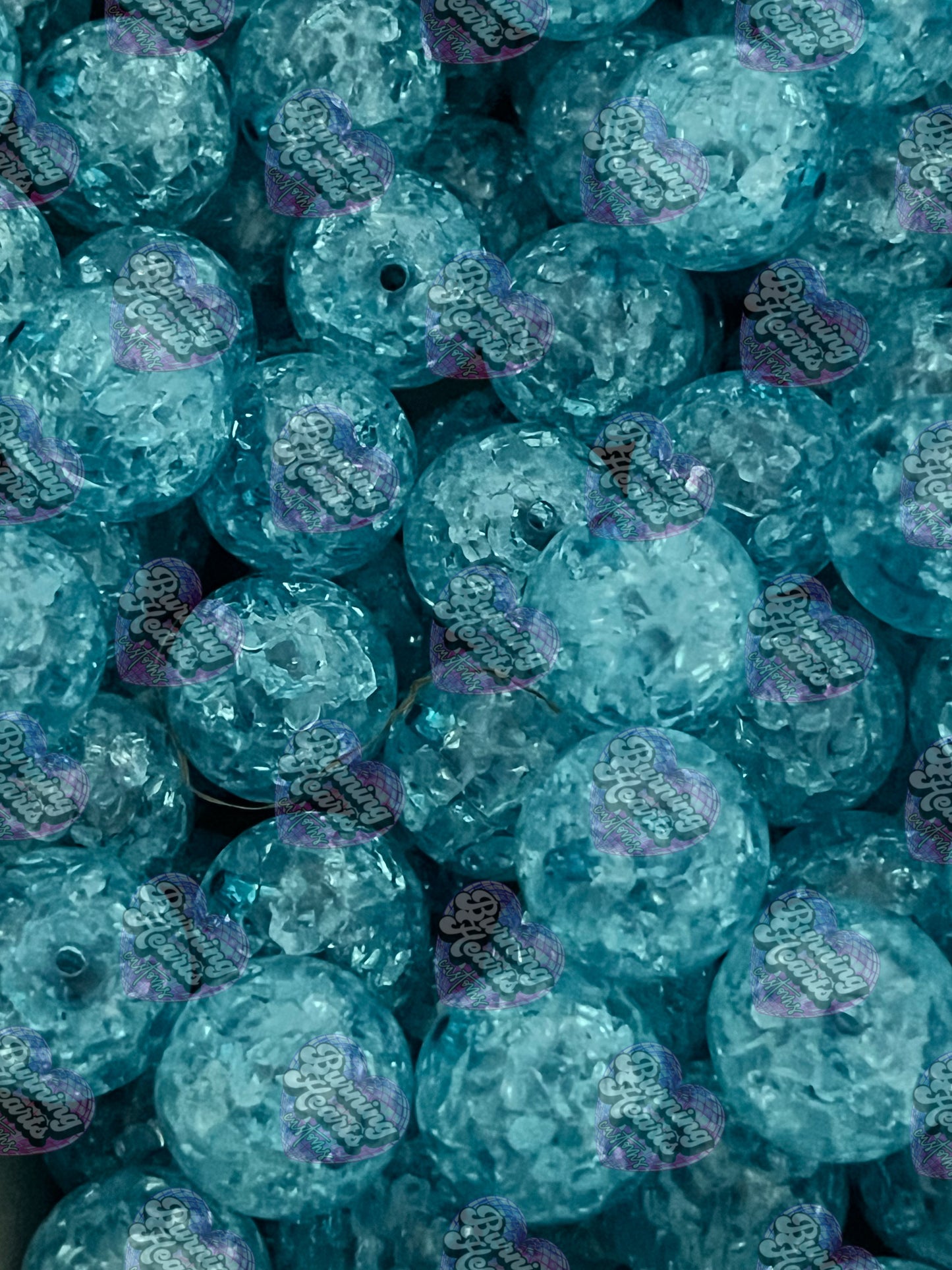 10 Pack 20mm Beads - Crackle