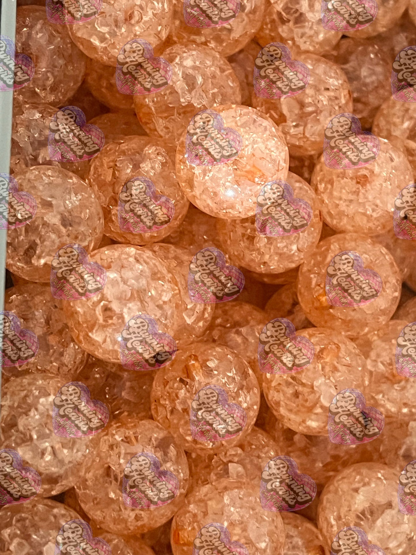 10 Pack 20mm Beads - Crackle