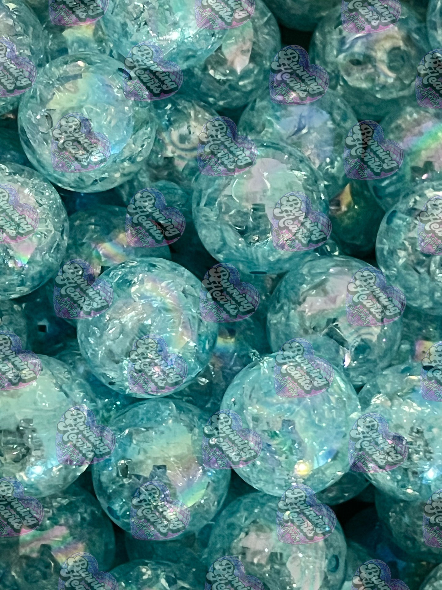 10 Pack 20mm Beads - Crackle