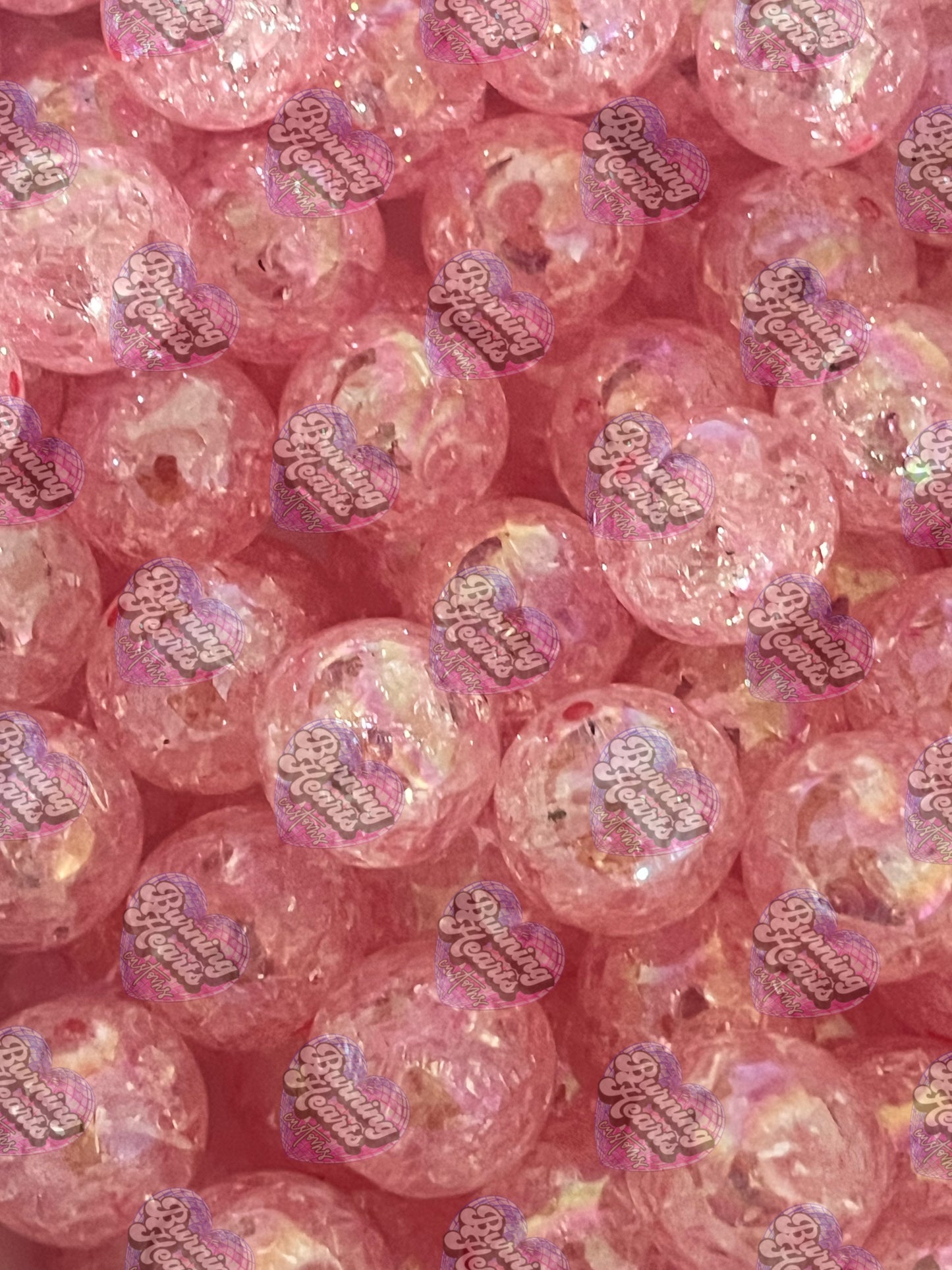 10 Pack 20mm Beads - Crackle