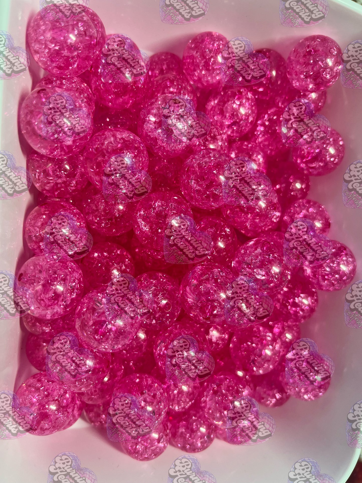 10 Pack 20mm Beads - Crackle